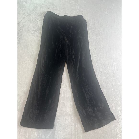 Calvin Klein High Rise Velvet Pants - Black - Size S - Picture 2 of 4